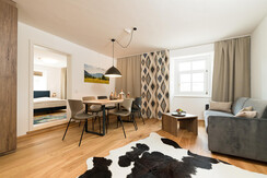 Appartment DeLuxe Wohnzimmer