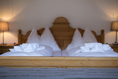 Detail frische Betten