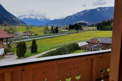 Balkon mit Blick auf das Kitzsteinhorn