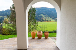 überdachter Eingang zum Appartement überdachter Eingang zum Appartement