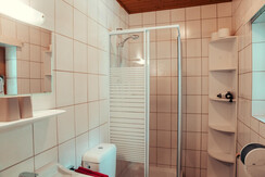 Badezimmer in der Ferienwohnung Birnhorn
