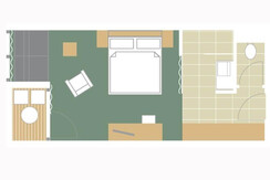 Skizze Doppelzimmer Bergblick Skizze Doppelzimmer Bergblick