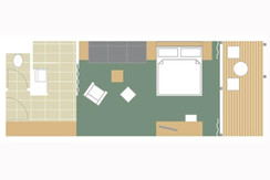 Skizze Doppelzimmer Seeblick Skizze Doppelzimmer Seeblick