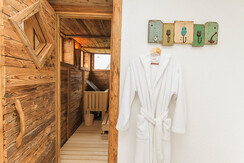 Eingang Sauna Chalet 