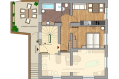 Grundriss Appartement für Zwei